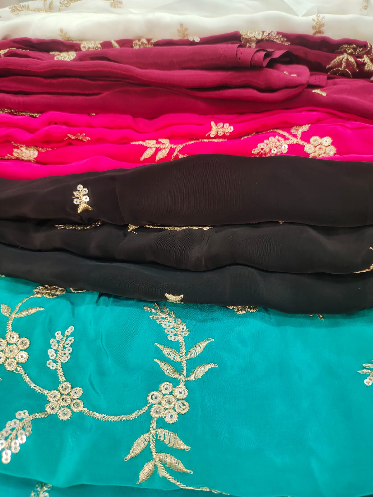Embroidered Georgette